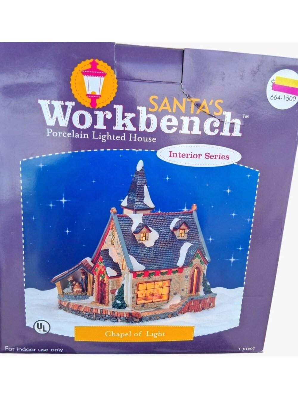 Santas Workbench Porcelain Lighted Chapel Of Light Interior Series